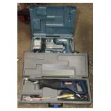 MAKITA 6095D 9.6V cordless driver drill; Ryobi reciprocating saw