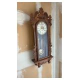 ANTIQUE Ansonia clock wall-mounted clock H 3’ x L 15”