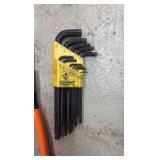 HEX key set, wire cutters, bolt cutter, hacksaw