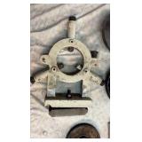 LATHE steady rest, lathe faceplate, and gears
