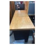 Harbor Freight 5-drawer steel work station with a maple top 42606.