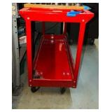 RED Metal Rolling cart-Cart Only