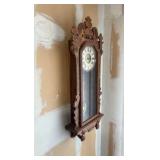 ANTIQUE Ansonia clock wall-mounted clock H 3’ x L 15”