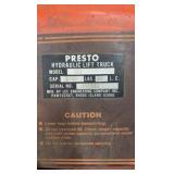 Presto hydraulic fork lift  C62