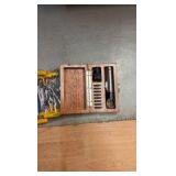 FOWLER  gauge in wood box; Hex t-handles;