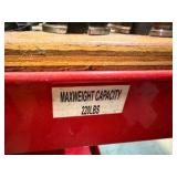 RED Metal Rolling cart-Cart Only