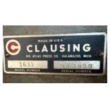 Clausing 1633 Drill Press