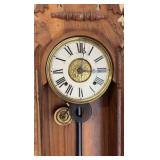 ANTIQUE Ansonia clock wall-mounted clock H 3’ x L 15”
