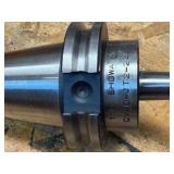 CNC CV40 assorted tool holders for milling; many appear to be new