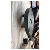 LATHE steady rest, lathe faceplate, and gears