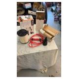 RIDGID pleated filter, transfer pump, tool holder