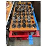 RED Metal Rolling cart-Cart Only