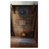 ANTIQUE Ansonia Brass  Weight-Driven Ogee Wall Clock