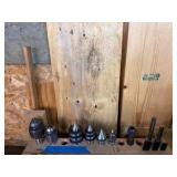 Jacob chucks, Lathe Centers, boring bars