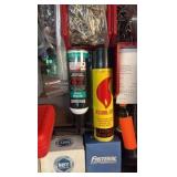 RUST Gard 22 in. liner; rubber grommets; Storehouse e-clips; cylinder gauge; Norton Superabrasive grinder wheel; Butane