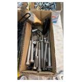 (2) HARDWARE 6- drawer storage unit, hardware