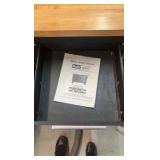 Harbor Freight 5-drawer steel work station with a maple top 42606.