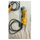 DEWALT grinder and sawzall, and Drill Master drill