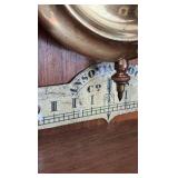 ANTIQUE Ansonia clock wall-mounted clock H 3’ x L 15”