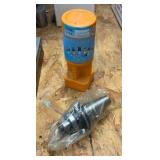 CNC CV40 assorted tool holders for milling; many appear to be new