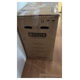 DELTA Foundations 2-piece elongated white toilet