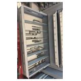 TOOL box holding cutting tools such as mill ends and drill bits