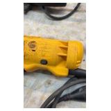 DEWALT grinder and sawzall, and Drill Master drill