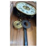 ANTIQUE Ansonia clock wall-mounted clock H 3’ x L 15”