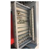 TOOL box holding cutting tools such as mill ends and drill bits