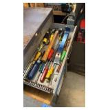 KENNEDY 5-drawer WORK bench and Huot tool chest