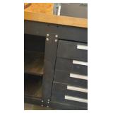 Harbor Freight 5-drawer steel work station with a maple top 42606.