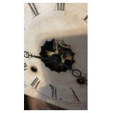 ANTIQUE Ansonia Brass  Weight-Driven Ogee Wall Clock