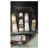 6" BENCH Buffer on stand, Buffalo 6" Bench grinder  with polishing kit & other items on stand