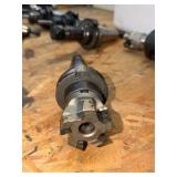 (10) CNC CV40 assorted tool holders with cutters & drills for milling