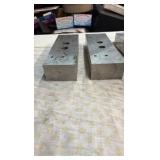 (2) VISE grips and 4 aluminum blocks 2 1/2” thick and 1’ long