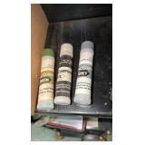 6" BENCH Buffer on stand, Buffalo 6" Bench grinder  with polishing kit & other items on stand