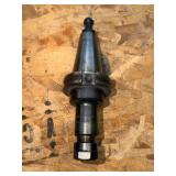 (10) CNC CV40 assorted tool holders with cutters & drills for milling