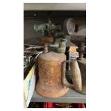 SHELF Unit full of hardware. Shelf is  H 87” x L 3’ x D 1’