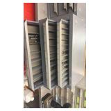 TOOL box holding cutting tools such as mill ends and drill bits