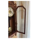 ANTIQUE Ansonia clock wall-mounted clock H 3’ x L 15”