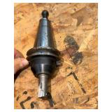 (10) CNC CV40 assorted tool holders with cutters & drills for milling