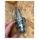 CNC CV40 assorted tool holders for milling; many appear to be new