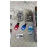 (2) HARDWARE 6- drawer storage unit, hardware