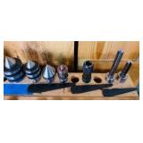 Jacob chucks, Lathe Centers, boring bars