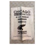 CHICAGO angle grinders, Bauer orbital sander, and skil drill