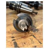 (10) CNC CV40 assorted tool holders with cutters & drills for milling