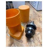 CNC CV40 assorted tool holders for milling; many appear to be new