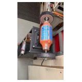 6" BENCH Buffer on stand, Buffalo 6" Bench grinder  with polishing kit & other items on stand