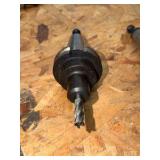 (10) CNC CV40 assorted tool holders with cutters & drills for milling