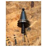 (10) CNC CV40 assorted tool holders with cutters & drills for milling